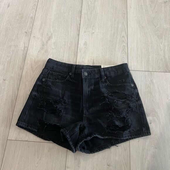 America eagle womens distress mom shorts size 2 - Picture 1 of 11